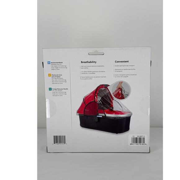 UPPAbaby Bassinet Rain Shield Clear New - Picture 3 of 4